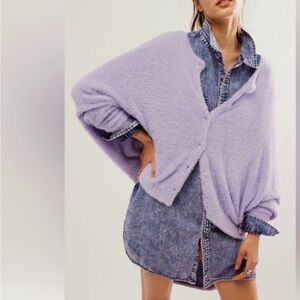 Lavender free people Women's Sweater